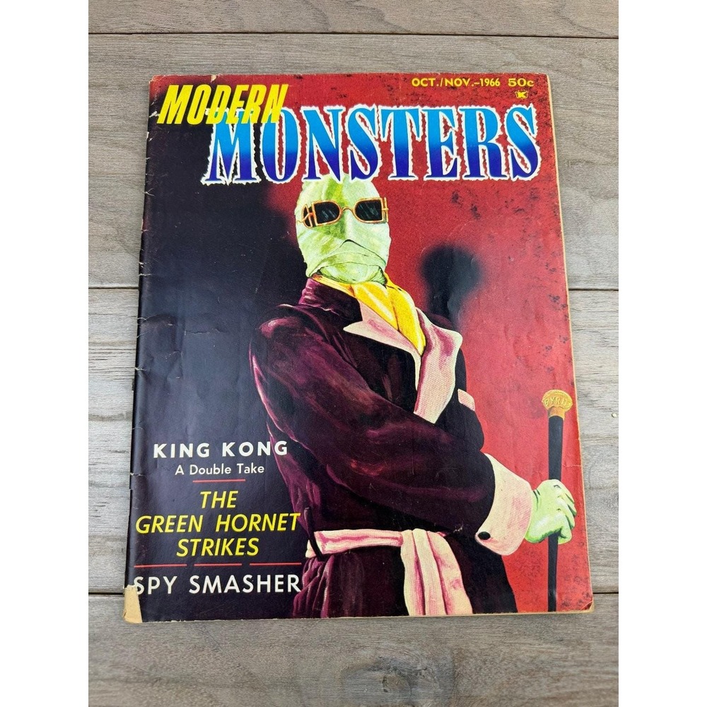 Modern Monsters Magazine Oct/Nov 1966 Invisible Man King Kong Green Hornet